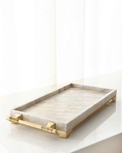 century marble rectangular tray