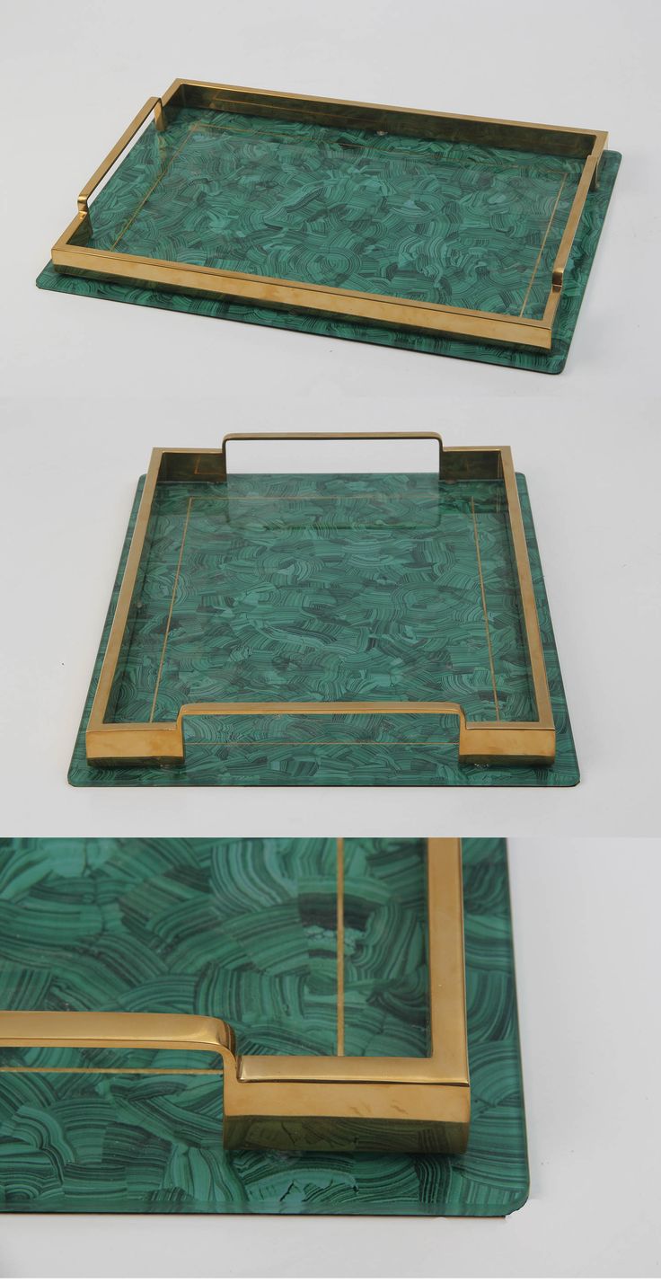 Alexandra Malachite Drinks Tray